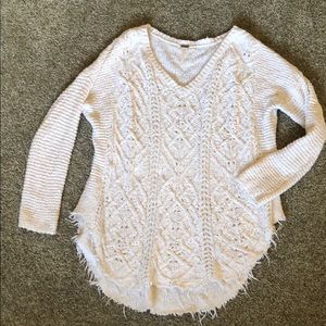 Cream Free People Sweater